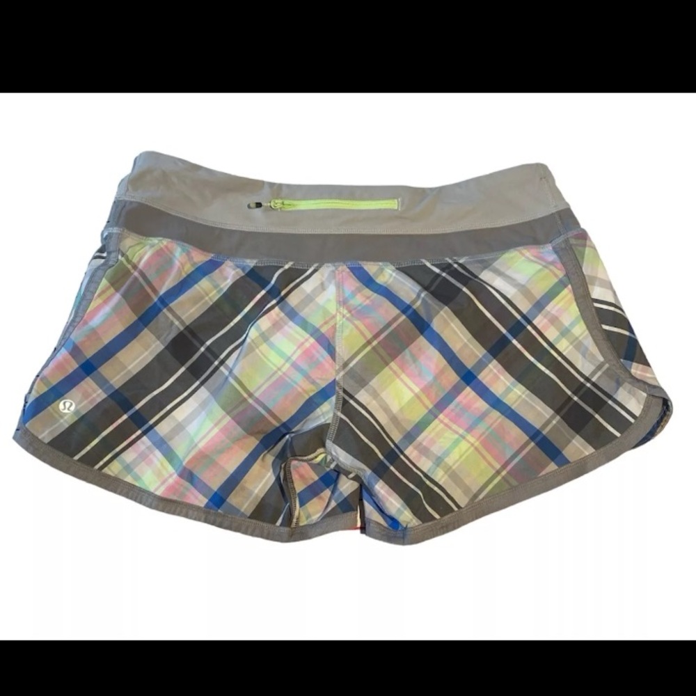 Lululemon Run Speed Short Size 10 Rad Plaid Lulla… - image 2
